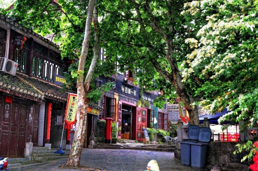 57岁李若彤农村赶集,梳麻花辫状态好